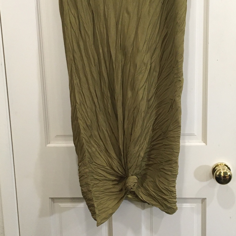 Anthropologie Babette Olive Green Vintage Maxi Skirt